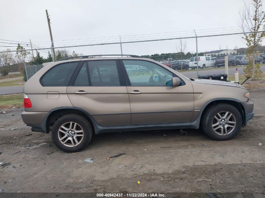 2004 BMW X5 3.0I VIN: 5UXFA13564LU35872 Lot: 40942437