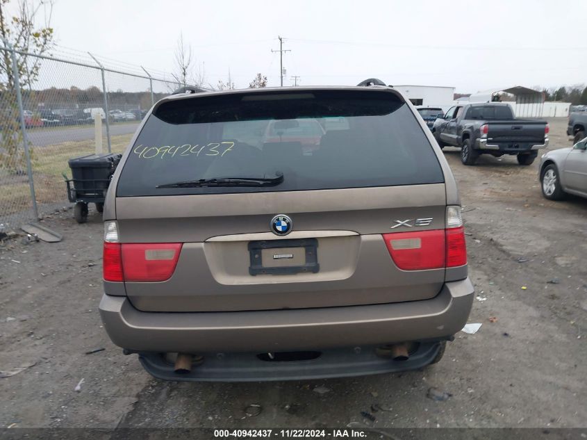 2004 BMW X5 3.0I VIN: 5UXFA13564LU35872 Lot: 40942437