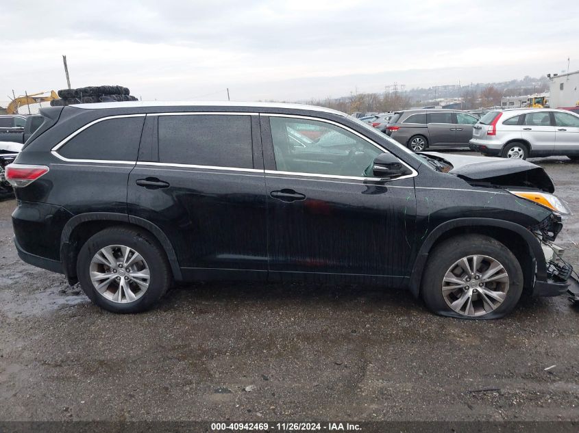 VIN 5TDJKRFH0FS107023 2015 Toyota Highlander, Xle V6 no.14