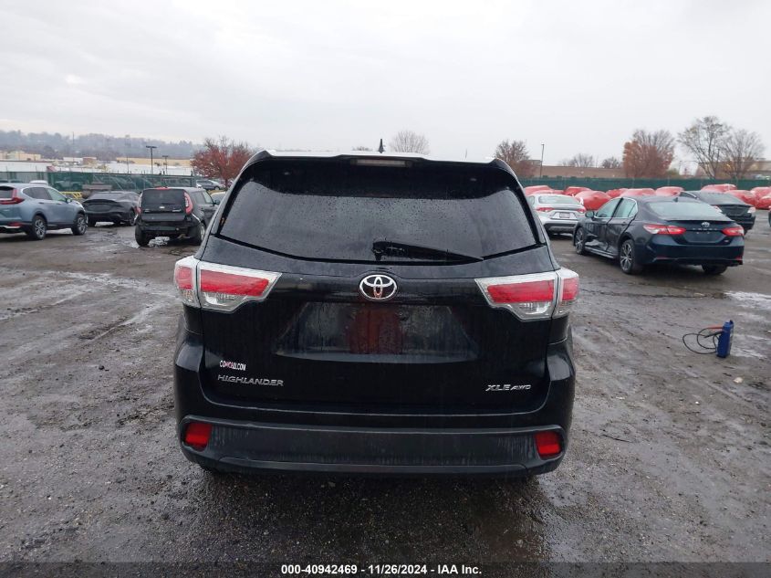 VIN 5TDJKRFH0FS107023 2015 Toyota Highlander, Xle V6 no.17