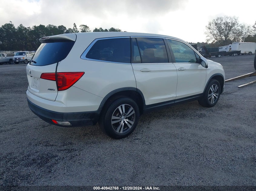 Vin: 5fnyf6h31gb072811, lot: 41432542, honda pilot ex 20164