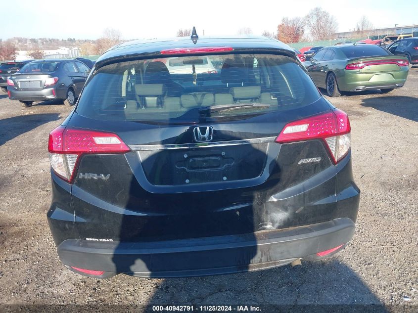 2021 Honda Hr-V Awd Lx VIN: 3CZRU6H38MM712492 Lot: 40942791