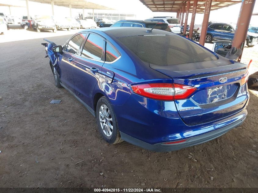 VIN 3FA6P0G75GR259821 2016 Ford Fusion, S no.3