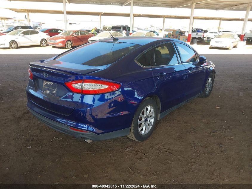 VIN 3FA6P0G75GR259821 2016 Ford Fusion, S no.4