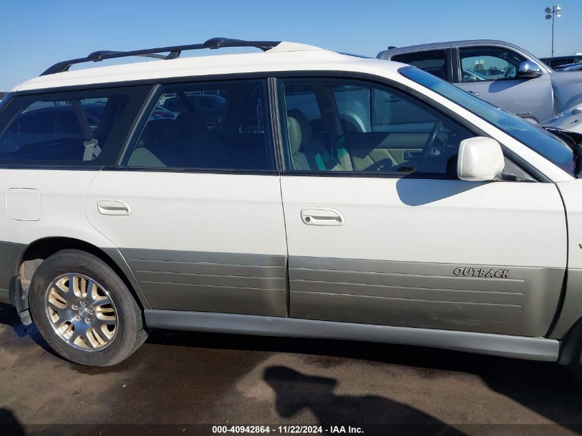 2002 Subaru Outback H6-3.0 Vdc VIN: 4S3BH896627643177 Lot: 40942864