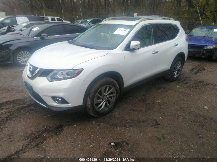 VIN 5N1AT2MV4EC848302 2014 Nissan Rogue, SL no.2