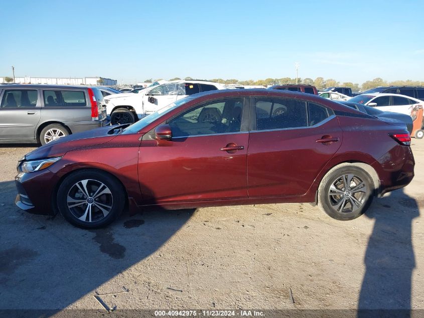 2020 Nissan Sentra Sv Xtronic Cvt VIN: 3N1AB8CV9LY208038 Lot: 40942975