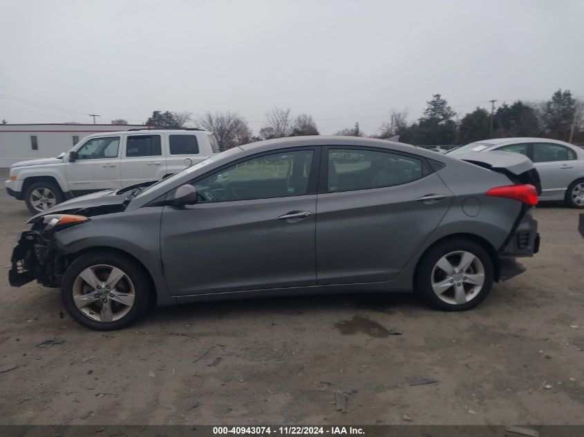 2013 Hyundai Elantra Gls VIN: 5NPDH4AE4DH272877 Lot: 40943074