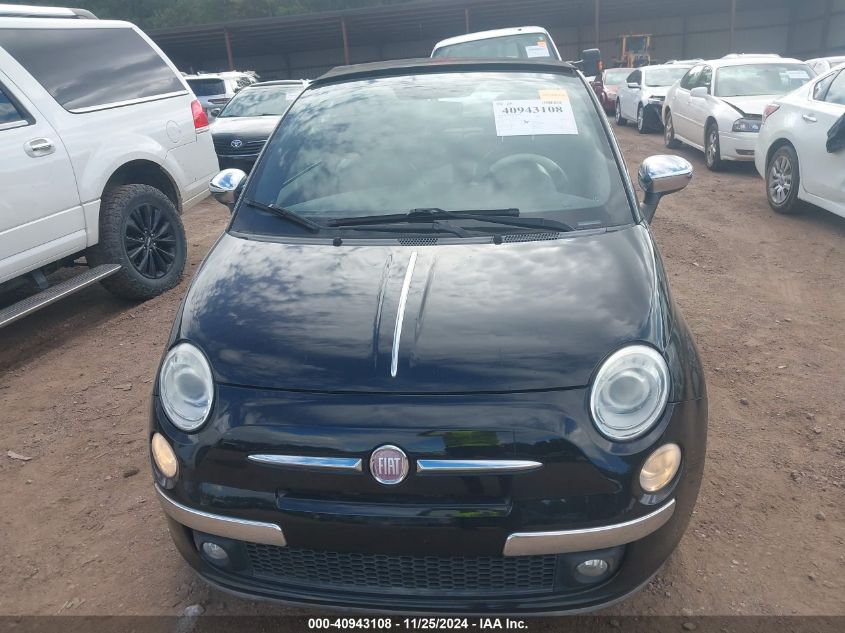 2012 Fiat 500C Lounge VIN: 3C3CFFER3CT265710 Lot: 40943108