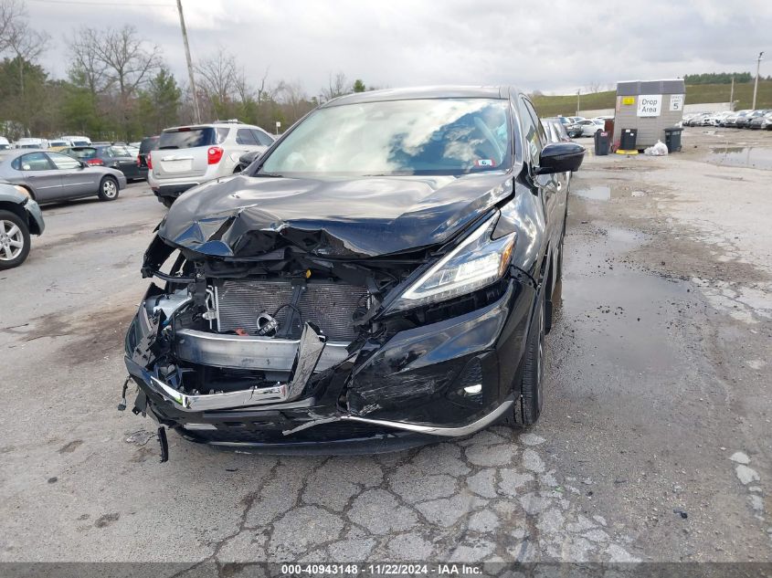 2023 Nissan Murano Sl Intelligent Awd VIN: 5N1AZ2CS9PC106843 Lot: 40943148