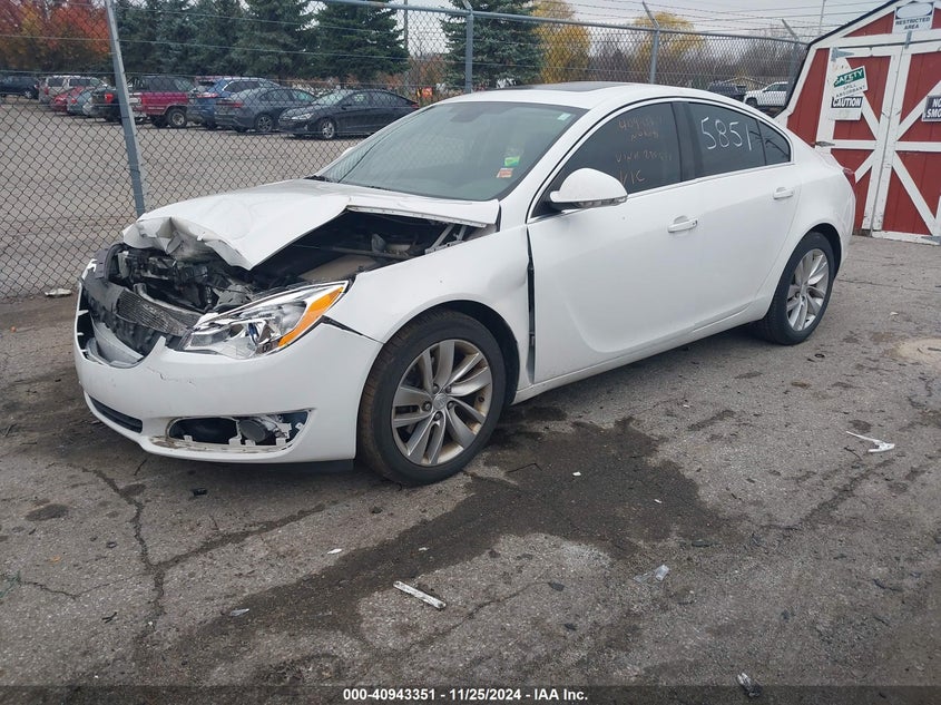 Vin: 2g4gn5ex1f9295851, lot: 41433125, buick regal turbo/e-assist premium i 20152