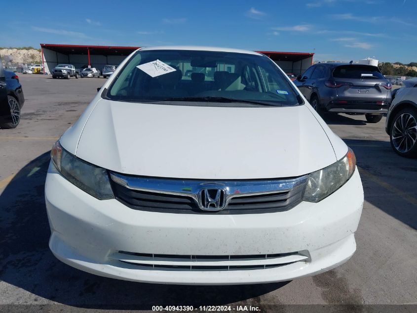 2012 Honda Civic Lx VIN: 2HGFB2F56CH583212 Lot: 40943390