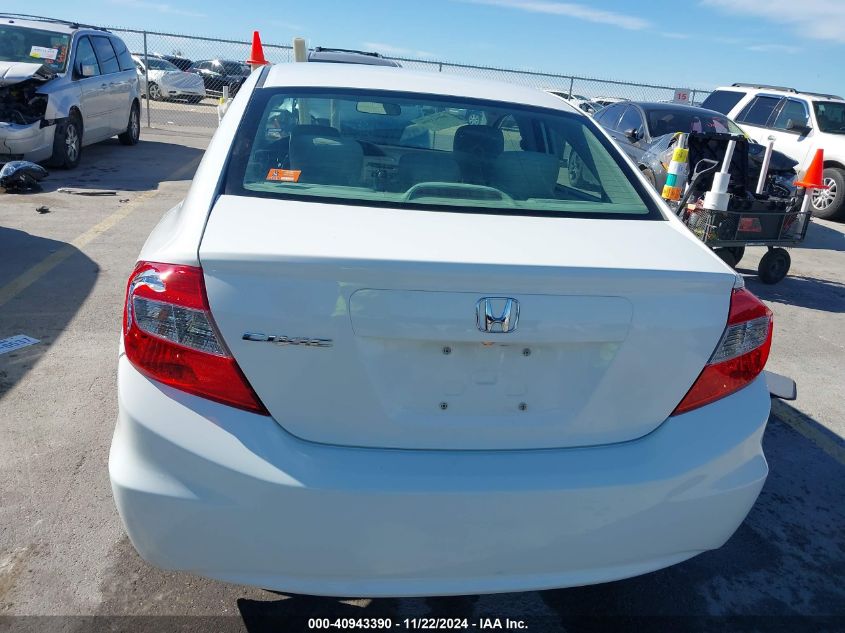 2012 Honda Civic Lx VIN: 2HGFB2F56CH583212 Lot: 40943390