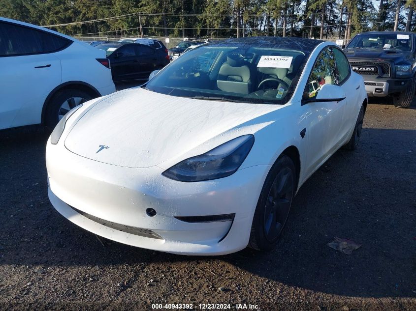 VIN 5YJ3E1EBXPF454881 2023 Tesla Model 3, Long Rang... no.2