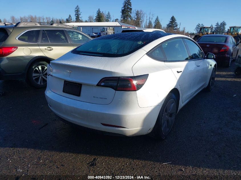 VIN 5YJ3E1EBXPF454881 2023 Tesla Model 3, Long Rang... no.4