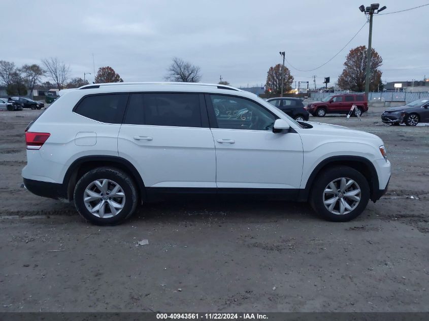 2018 Volkswagen Atlas 3.6L V6 Se/3.6L V6 Se W/Technology VIN: 1V2DR2CA3JC561489 Lot: 40943561