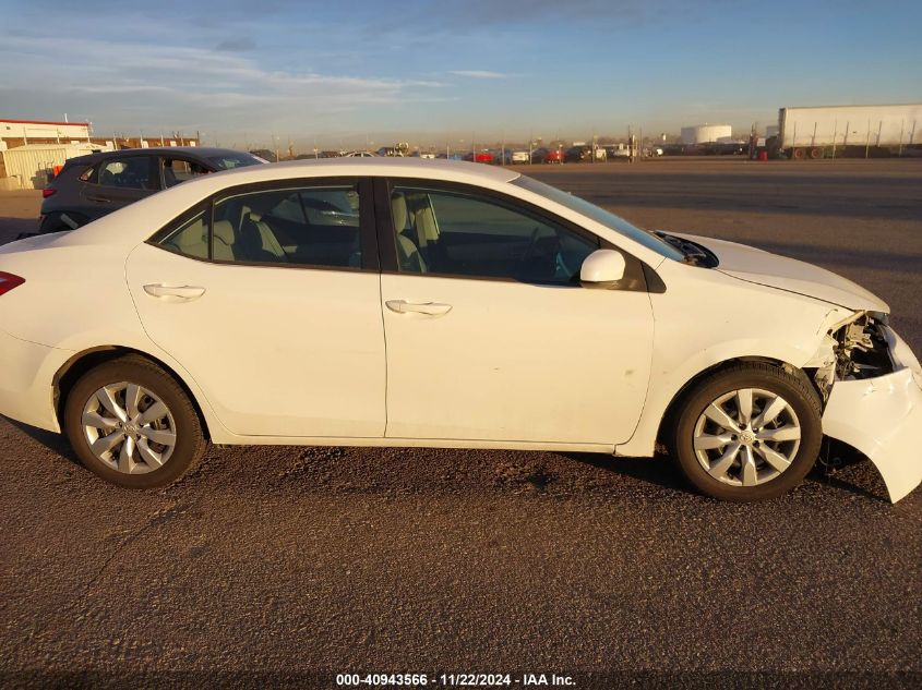 2014 Toyota Corolla Le VIN: 5YFBURHEXEP134285 Lot: 40943566