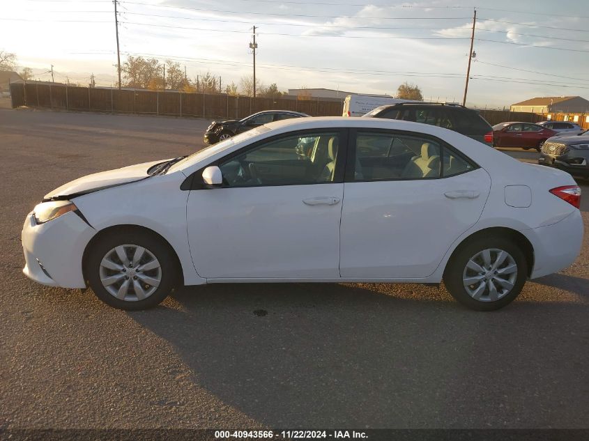 2014 Toyota Corolla Le VIN: 5YFBURHEXEP134285 Lot: 40943566