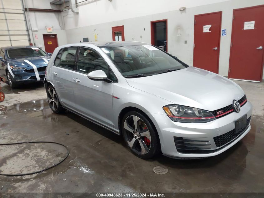 VIN 3VW547AU4GM021782 2016 Volkswagen Golf Gti, Se... no.1