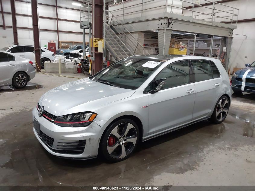 VIN 3VW547AU4GM021782 2016 Volkswagen Golf Gti, Se... no.2