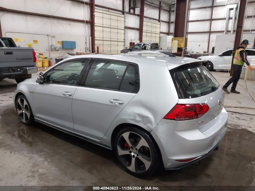 VIN 3VW547AU4GM021782 2016 Volkswagen Golf Gti, Se... no.3