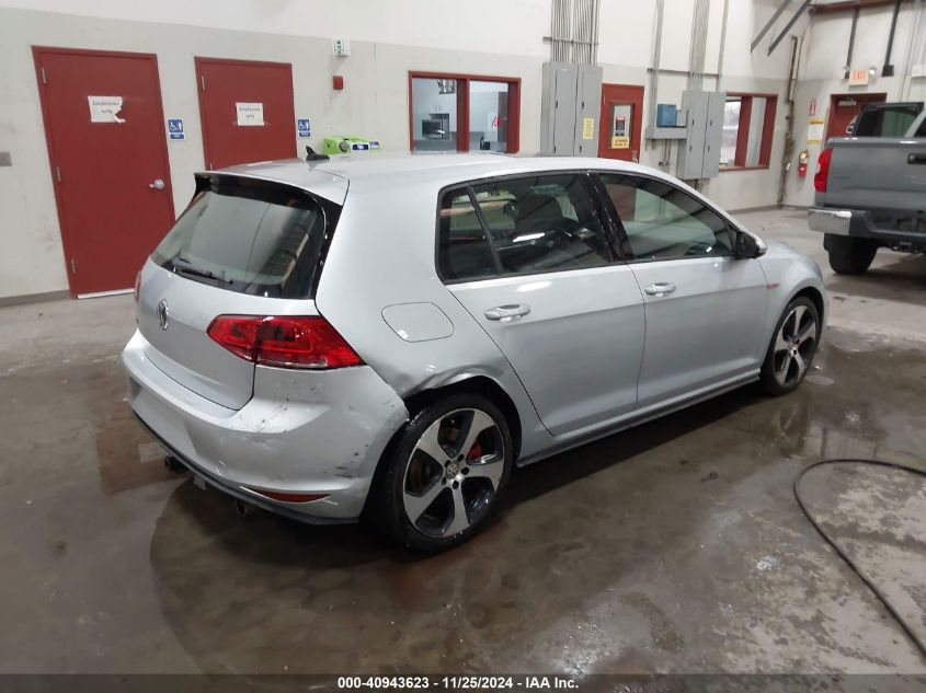 VIN 3VW547AU4GM021782 2016 Volkswagen Golf Gti, Se... no.4