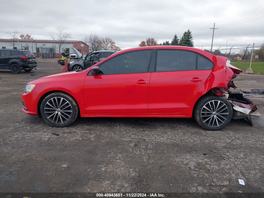 2016 Volkswagen Jetta 1.8T Sport VIN: 3VWD17AJ3GM230876 Lot: 40943651