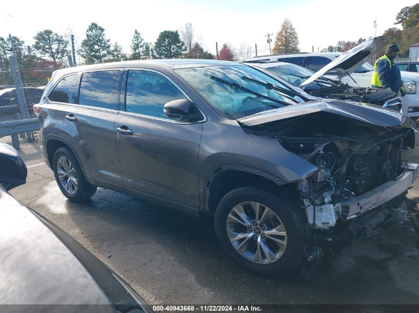 2016 Toyota Highlander Le Plus V6 VIN: 5TDZKRFHXGS181070 Lot: 40943668