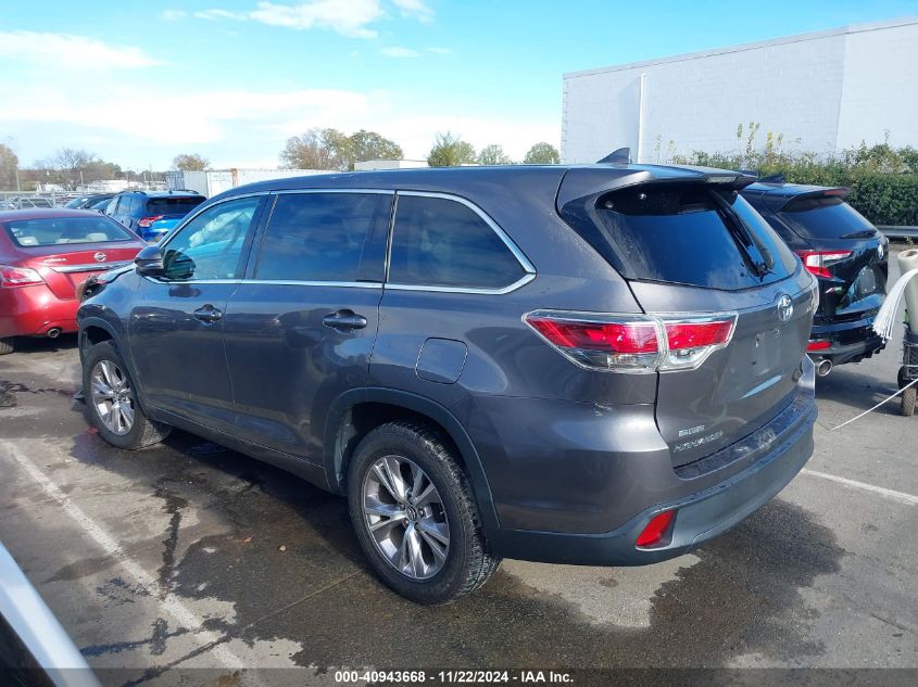 2016 Toyota Highlander Le Plus V6 VIN: 5TDZKRFHXGS181070 Lot: 40943668