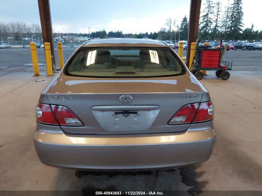 2004 Lexus Es 330 VIN: JTHBA30G945029640 Lot: 40943683