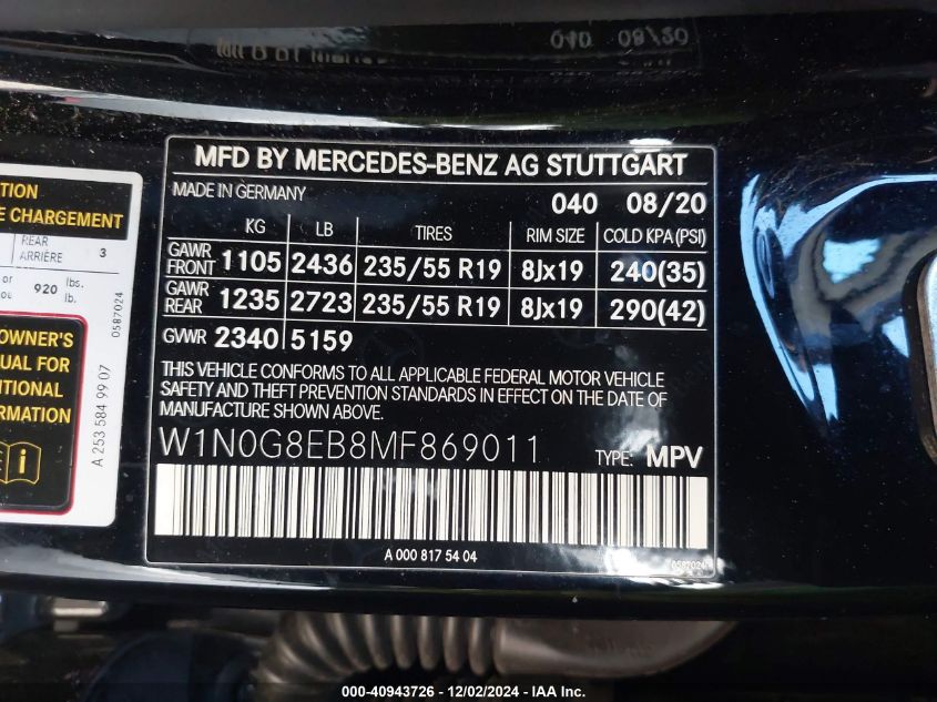 VIN W1N0G8EB8MF869011 2021 Mercedes-Benz GLC 300, 4... no.9