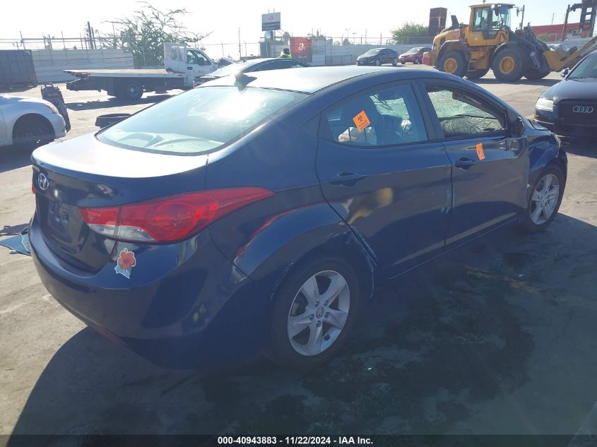 2013 HYUNDAI ELANTRA VIN: KMHDH4AE5DU711750