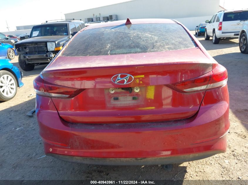 2017 Hyundai Elantra Limited VIN: KMHD84LF2HU267481 Lot: 40943961