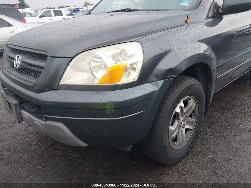 2005 Honda Pilot Ex-L VIN: 2HKYF18665H569204 Lot: 40943966