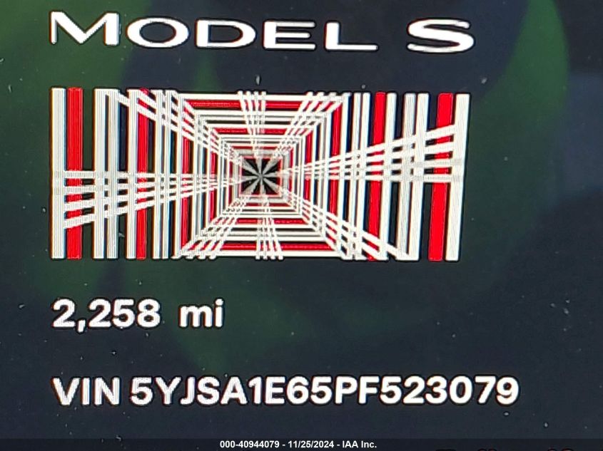 VIN 5YJSA1E65PF523079 2023 TESLA MODEL S no.15