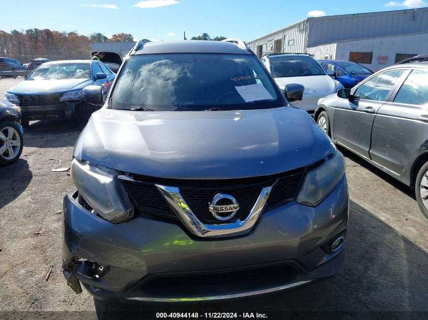 2016 Nissan Rogue Sl VIN: KNMAT2MT3GP677508 Lot: 40944148