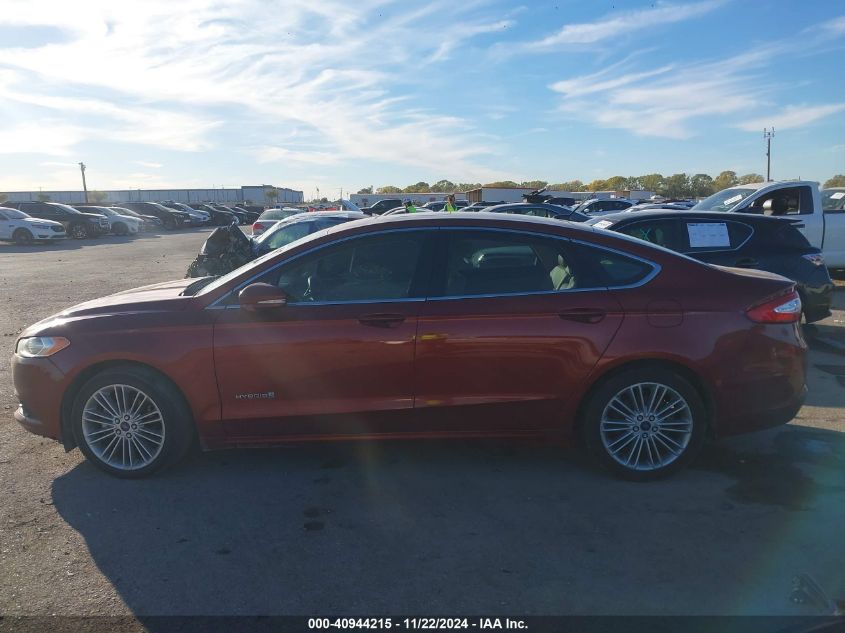 2014 Ford Fusion Hybrid Se VIN: 3FA6P0LU7ER376633 Lot: 40944215