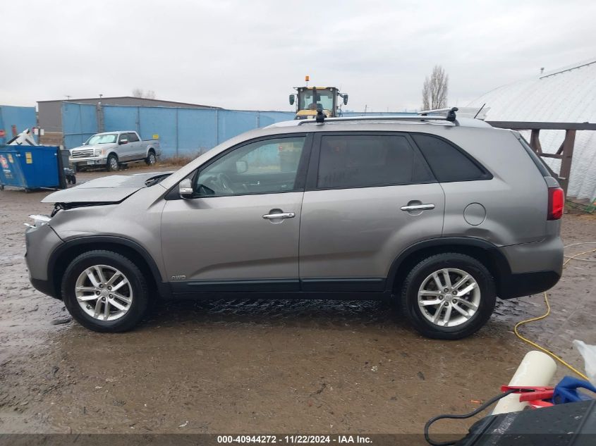 2014 Kia Sorento Lx VIN: 5XYKTDA69EG467459 Lot: 40944272