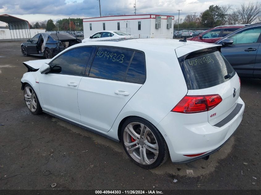 VIN 3VW447AU7GM016457 2016 Volkswagen Golf Gti, Aut... no.3