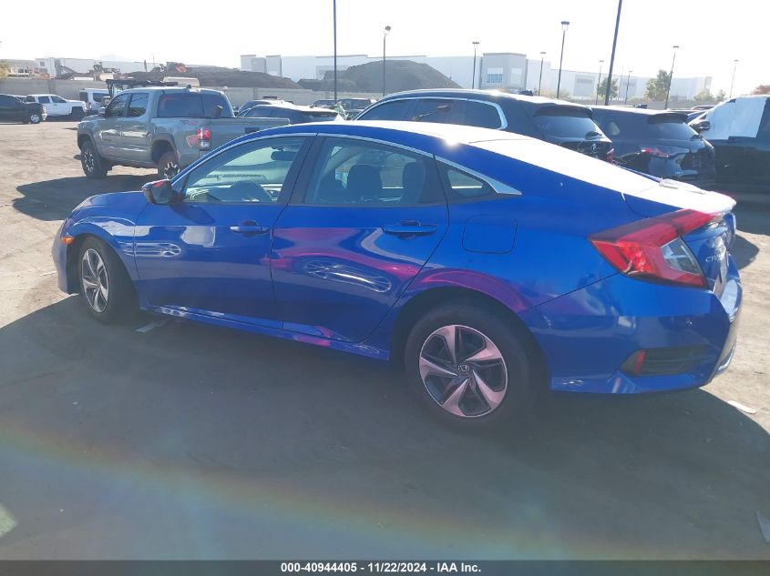 2019 Honda Civic Lx VIN: 19XFC2F61KE211436 Lot: 40944405