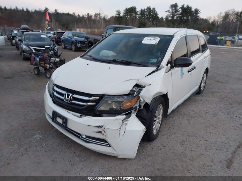 VIN 5FNRL5H2XGB004263 2016 HONDA ODYSSEY no.2