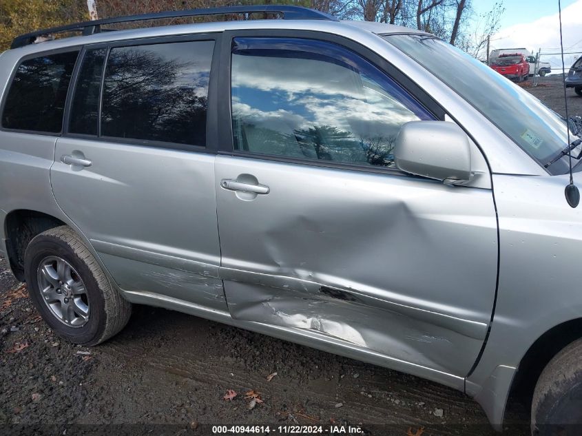 2005 Toyota Highlander V6 VIN: JTEEP21A250127940 Lot: 40944614