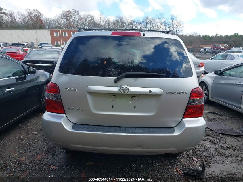 2005 Toyota Highlander V6 VIN: JTEEP21A250127940 Lot: 40944614