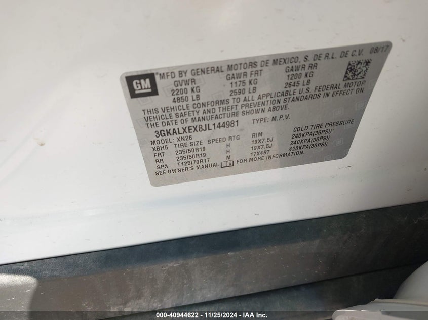 2018 GMC TERRAIN DENALI - 3GKALXEX8JL144981