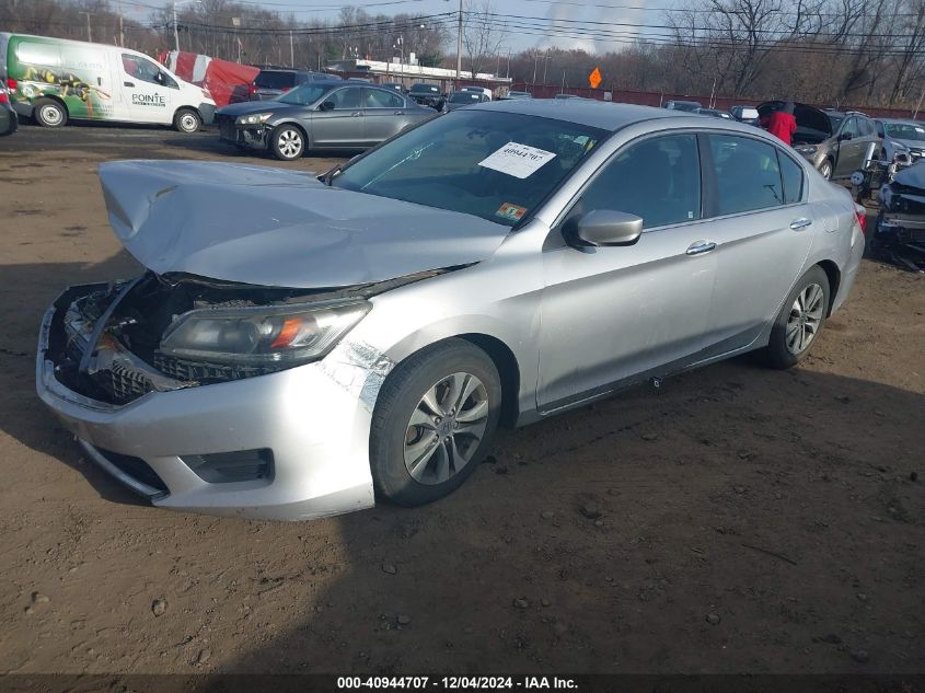 VIN 1HGCR2F39DA175798 2013 Honda Accord, LX no.2