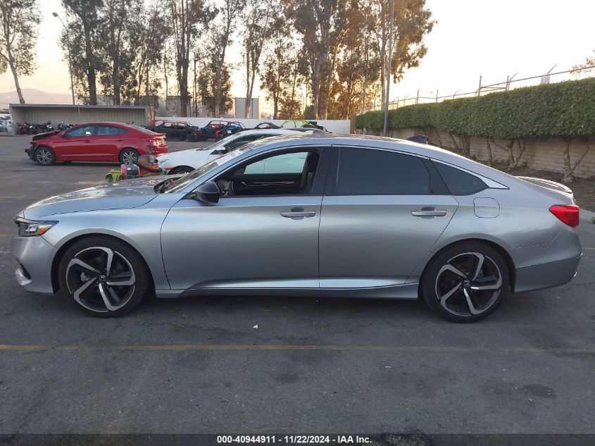 2021 Honda Accord Sport VIN: 1HGCV1F39MA006483 Lot: 40944911