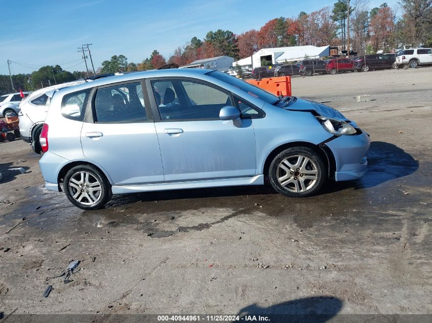 2008 Honda Fit Sport VIN: JHMGD38618S033813 Lot: 40944961