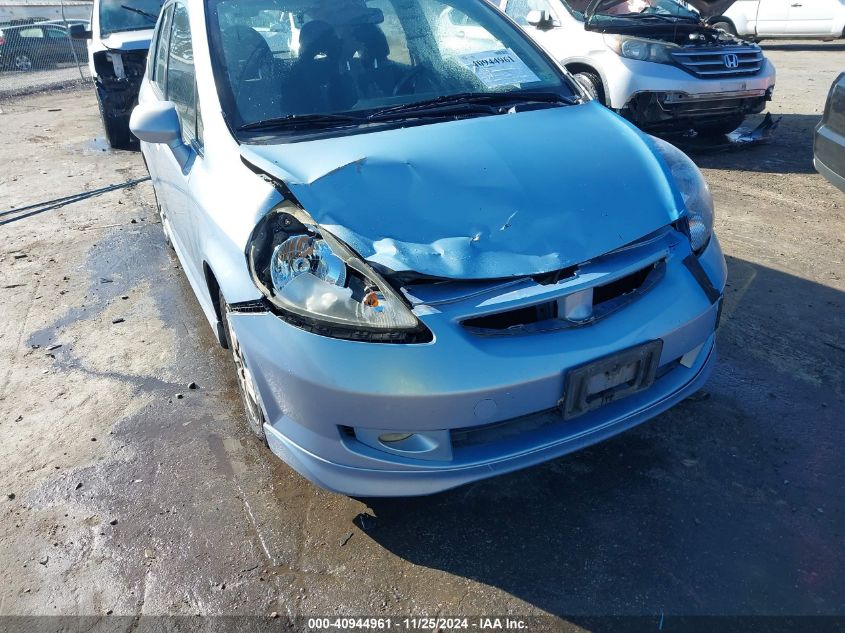 2008 Honda Fit Sport VIN: JHMGD38618S033813 Lot: 40944961