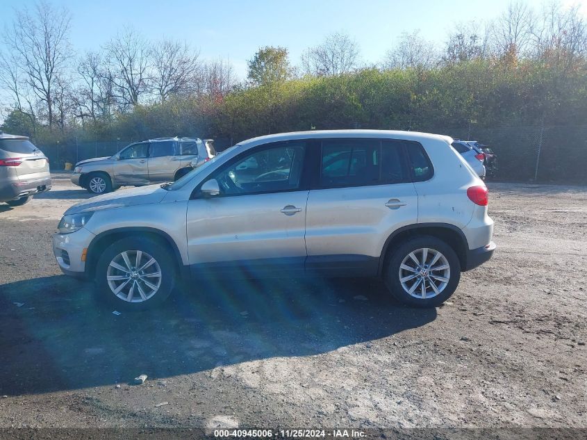 2014 VOLKSWAGEN TIGUAN SE - WVGBV3AX4EW526347