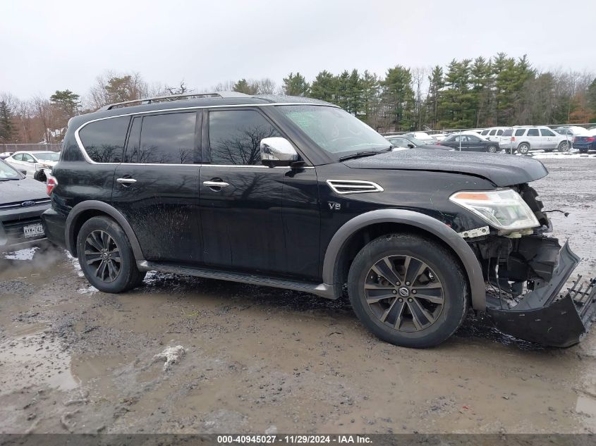 2017 Nissan Armada Platinum VIN: JN8AY2NF1H9302009 Lot: 40945027